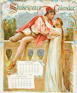 "THE SHAKESPEARE CALENDAR FOR 1898" WITH MULTI-PAGE CHOICE GRAPHICS.