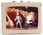 ARDEE INDUSTRIES ASTRONAUT-THEMED VINYL LUNCH BOX AND THERMOS.