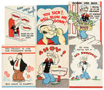 POPEYE GET WELL CARD LOT.