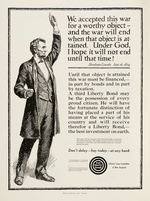 WWI "BUY LIBERTY BONDS" NEWSPAPER POSTER PATRIOTIC ADS LARGE PROOF FOLDER.