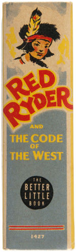 "RED RYDER AND THE CODE OF THE WEST" FILE COPY BTLB.