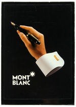 "MONT BLANC" PEN EASEL-BACK STORE SIGN.