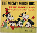 "THE MICKEY MOUSE BOX" EXTREMELY RARE DISNEY WHITMAN BOXED BOOK SET.