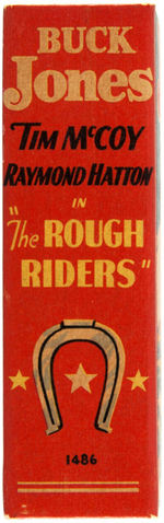 "BUCK JONES AND THE ROUGH RIDERS IN FORBIDDEN TRAILS" FILE COPY BTLB.