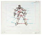 “THE LONE RANGER” CARTOON PRODUCTION DRAWING PAIR.