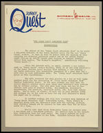 "JONNY QUEST ADVENTURE CLUB" LETTER.