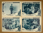 "THE NEW ADVENTURES OF TARZAN CHAPTER 11:  DEATH FIREWORKS" COMPLETE CHAPTER LOBBY CARD SET.