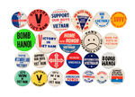 PRO-WAR, PRO-TROOPS VIETNAM BUTTON COLLECTION.