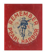 "REMEMBER PEARL HARBOR" HARD PLASTIC PENCIL SHARPENER.