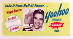 BASEBALL LEGEND YOGI BERRA YOOHOO FROZEN ENGERY BAR ADVERTISING SIGN