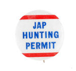 "JAP HUNTING PERMIT" RARE SIZE AND DESIGN.