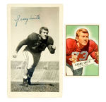 "JEROME SMITH" 1952 BOWMAN FOOTBALL CARD WITH PRODUCTION PHOTO.