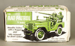 "THE RAT PATROL" MARX BOXED ACTION FIGURES/JEEP SET.