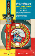 PRINCE VALIANT JEWELED SWORD, SCABBARD AND SHIELD BOXED SET.