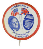 FDR/CHURCHILL RARE UNLISTED "CASABLANCA" JUGATE.