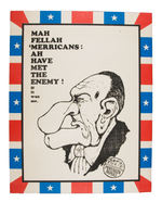 NIXON/AGNEW/HOPEFULS 1972 SATIRICAL POSTER SET.