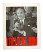 McGOVERN "I BELIEVE HIM" 1972 LIMITED EDITION POSTER.