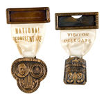 1939/40 PAIR TOWNSEND CONVENTION BRASS MEDAL BADGES.