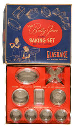 "OUR BETTY JANE" GLASBAKE BAKING SET.