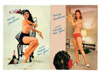 "PLAYBOY" CHRISTMAS CARD PAIR.