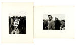 TEN PROFESSIONAL QUALITY BLACK AND WHITE PHOTOS OF CIRCA 1970 WAR PROTEST RALLIES.