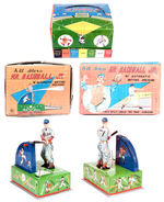 "ALL STARS MR. BASEBALL JR. WITH AUTOMATIC BATTING MACHINE" BOXED BATTERY OPERATED TOY.