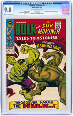 "TALES TO ASTONISH" #91 MAY 1967 CGC 9.8 NM/MINT (INCREDIBLE HULK & SUB-MARINER).