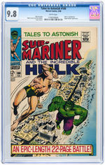 "TALES TO ASTONISH" #100 FEBRUARY 1968 CGC 9.8 NM/MINT (SUB-MARINER VS. INCREDIBLE HULK).