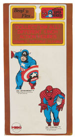 “SPIDER-MAN BEND ‘N FLEX” MEGO FIGURE ON CARD.