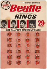 "BEATLES FLICKER-PICTURE RINGS" FULL STORE DISPLAY.