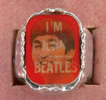 "BEATLES FLICKER-PICTURE RINGS" FULL STORE DISPLAY.