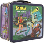 "BATMAN & ROBIN" UNUSED METAL LUNCHBOX WITH THERMOS.