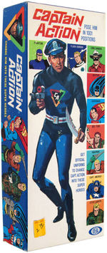 "CAPTAIN ACTION" FIRST ISSUE BOXED ACTION FIGURE IN UNUSED CONDITION.