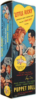 "I LOVE LUCY - LITTLE RICKY" BOXED PUPPET DOLL IN UNUSED CONDITION.