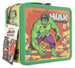 "THE INCREDIBLE HULK" UNUSED METAL LUNCHBOX WITH THERMOS.