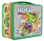 "THE INCREDIBLE HULK" UNUSED METAL LUNCHBOX WITH THERMOS.