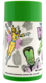 "THE INCREDIBLE HULK" UNUSED METAL LUNCHBOX WITH THERMOS.