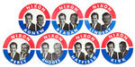 NIXON 1968 BUTTONS WITH 7 HOPEFUL VP CANDIDATES.