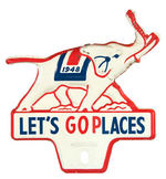 "LET'S GO PLACES" LICENSE DATED "1948" FOR DEWEY.