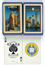 MAXFIELD PARRISH "EDISON MAZDA" PLAYING CARDS AND BOXES.