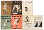 BABE RUTH "HOW TO..." 1934 QUAKER CEREAL PREMIUM BOOKLET SERIES.