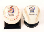 WASHINGTON NATIONALS/BALTIMORE ORIOLES FIGURAL BASEBALL BANKS.