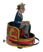 HAROLD LLOYD GERMAN WINDUP CARNIVAL BUMPER CAR.