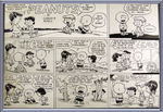 PEANUTS AUG. 3, 1952 SUNDAY PAGE ORIGINAL ART BY CHARLES SCHULZ.