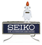 "SEIKO THE AUTOMATION AGE WATCH" LIGHTED STORE DISPLAY.