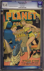 PLANET COMICS #50, SEPTEMBER 1947. CGC 9.4