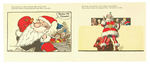 " A VISIT FROM ST. NICHOLAS TO COMIC LAND" KFS COMIC STRIP CHARACTER PROMOTIONAL CHRISTMAS FOLDER.