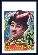 CHARLIE CHAPLIN LINEN-MOUNTED BELGIAN POSTER.