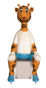 TOYS "R" US "GEOFFREY THE GIRAFFE" LARGE COIN-OPERATED RIDE FIGURE.