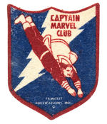 "CAPTAIN MARVEL CLUB" FELT PATCH.